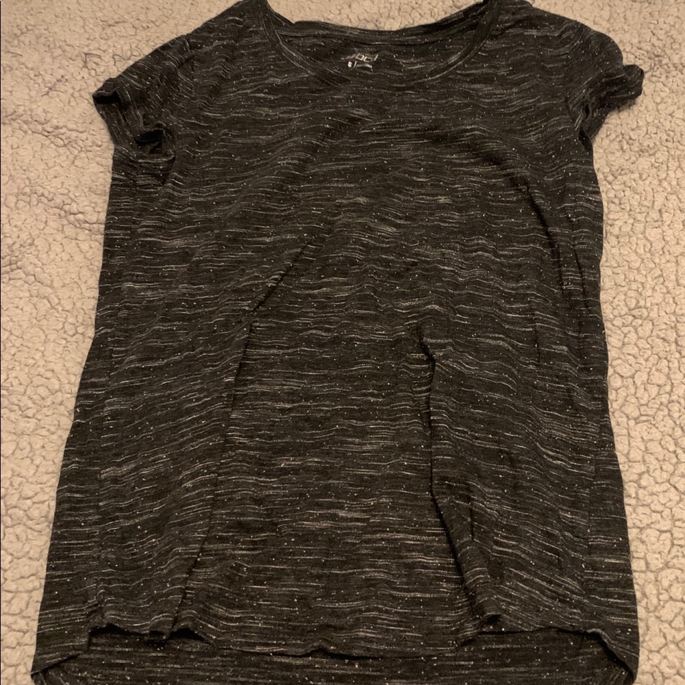 Small academy brand black shirt with white specks